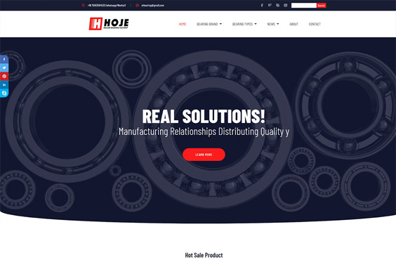 HOJE Bearing Co., Ltd 网站建设+外贸网站建设